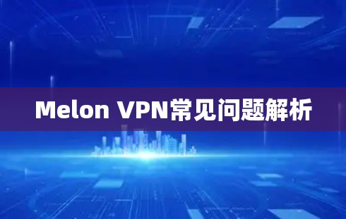 Melon VPN常见问题解析