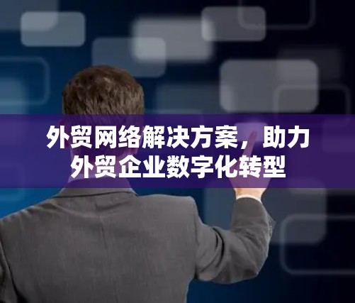 外贸网络解决方案,助力外贸企业数字化转型 外贸网络解决方案,助力外贸企业数字化转型