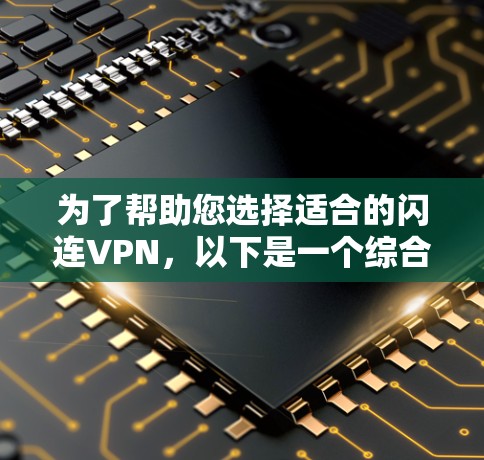 为了帮助您选择适合的闪连VPN,以下是一个综合考虑的步骤和建议 为了帮助您选择适合的闪连VPN,以下是一个综合考虑的步骤和建议