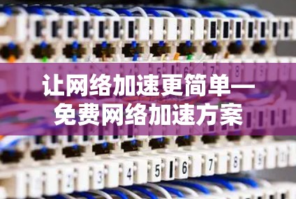 让网络加速更简单—免费网络加速方案 让网络加速更简单—免费网络加速方案