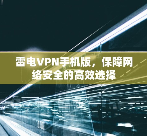 雷电VPN手机版,保障网络安全的高效选择 雷电VPN手机版,保障网络安全的高效选择
