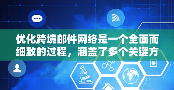 优化跨境邮件网络是一个全面而细致的过程,涵盖了多个关键方面,以下是一些优化的关键步骤和建议 优化跨境邮件网络是一个全面而细致的过程,涵盖了多个关键方面,以下是一些优化的关键步骤和建议