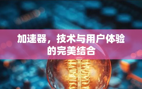 加速器,技术与用户体验的完美结合 加速器,技术与用户体验的完美结合
