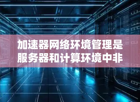 加速器网络环境管理是服务器和计算环境中非常重要的工具，帮助优化网络资源分配和负载平衡，进而提高系统的性能。以下是关于加速器网络环境管理的详细分析