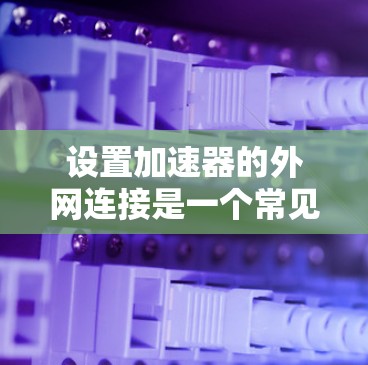 设置加速器的外网连接是一个常见的步骤,尤其对于喜欢在外部网站快速跳转的人。以下是一个清晰的步骤指南,帮助您顺利完成设置